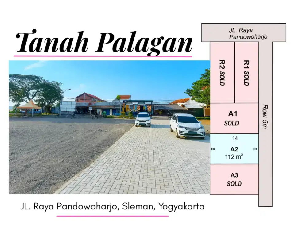 Di Jalan Raya Pandowoharjo Palagan, Tanah Strategis SHM