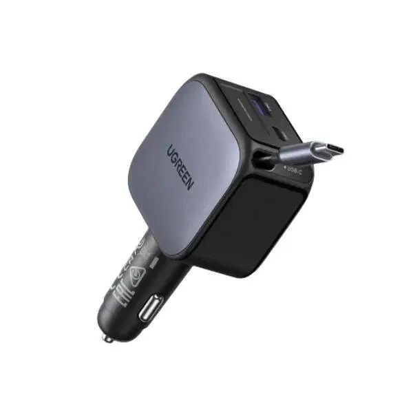 UGREEN Nexode Car Charger with Retractable Cable Type-C 60W - 55212B