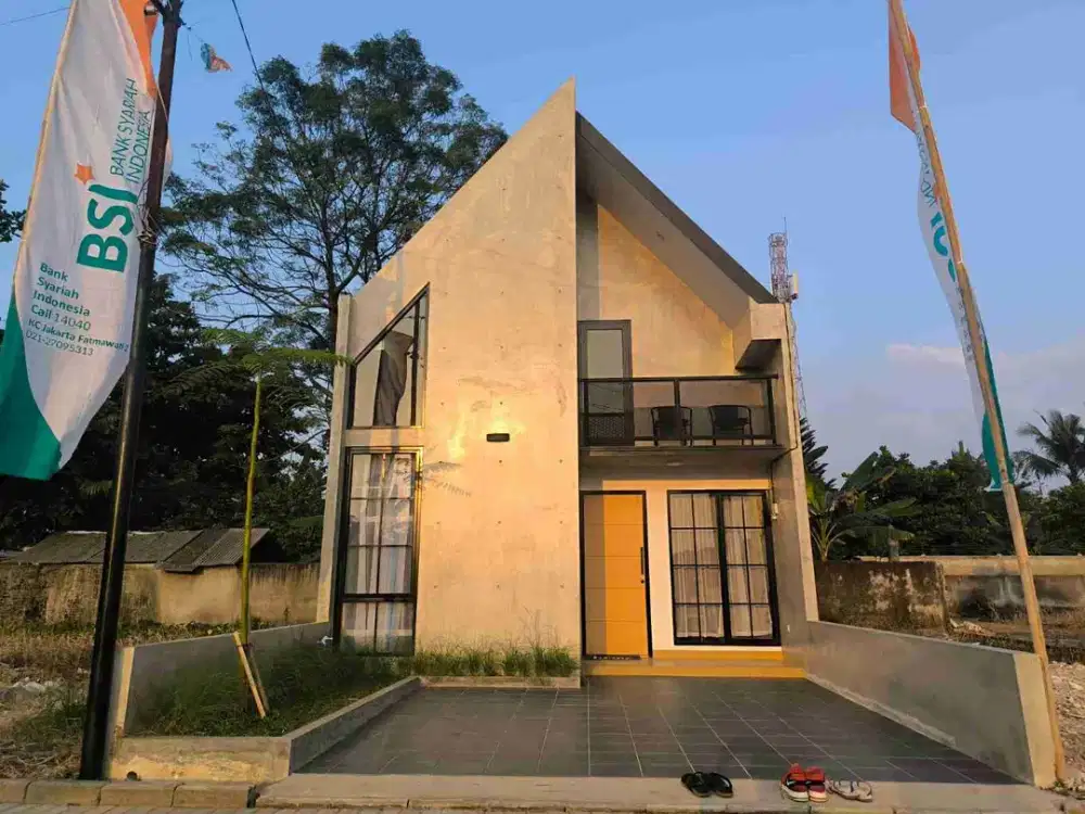 Rumah Elegan Modern Skandinavian Mezzanine Di Sawangan Depok