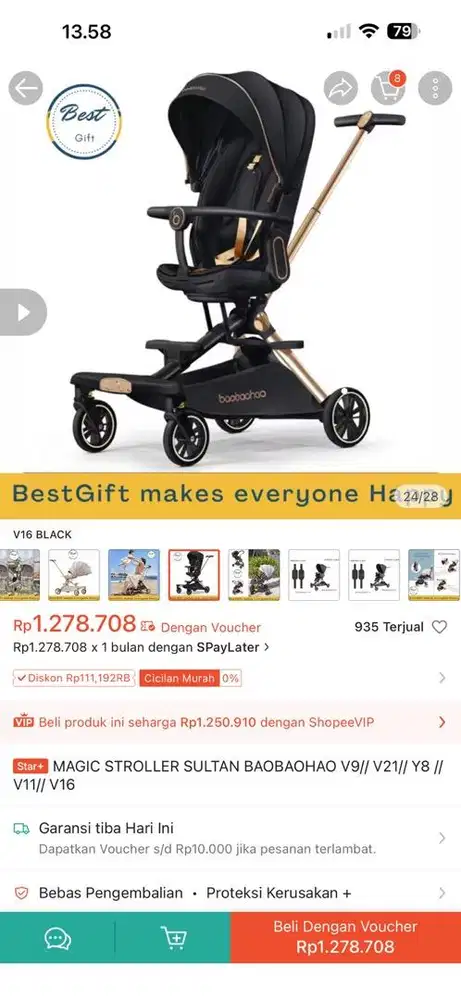 Stroller bayi baobaohao