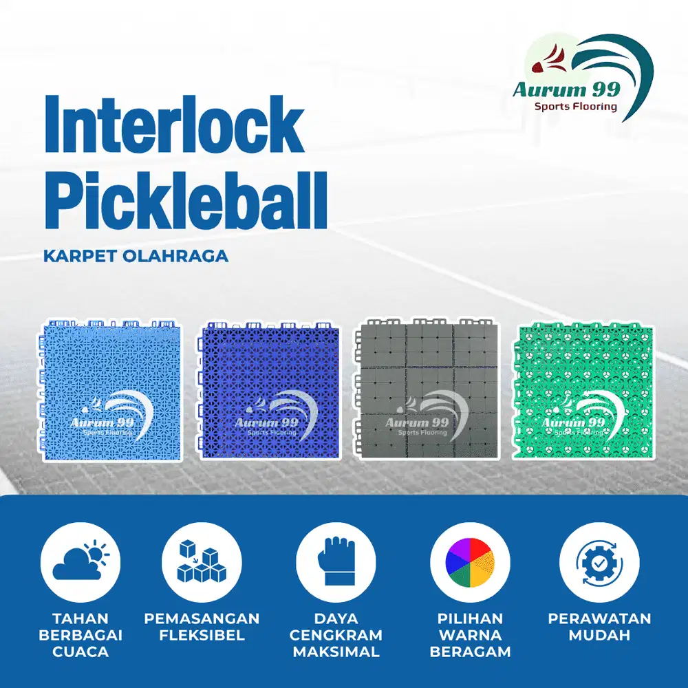 Interlock Olahraga Pickleball - Indoor Pickleball Court