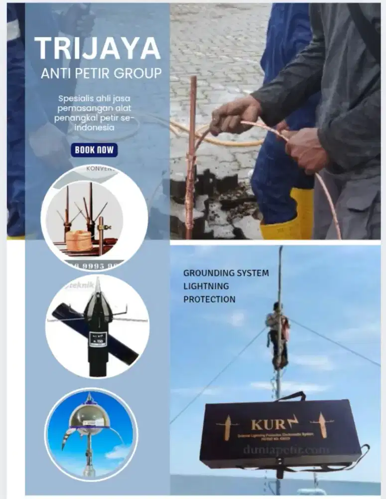 Spesialis ahli jasa pasang penangkal petir dan grounding mesin