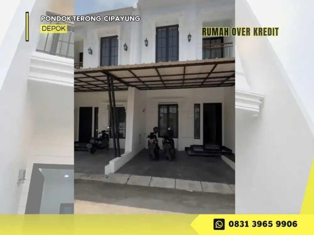 Take Over rmh 2lantai dkt Stasiun 90JT di Pondok Terong Cipayung Depok