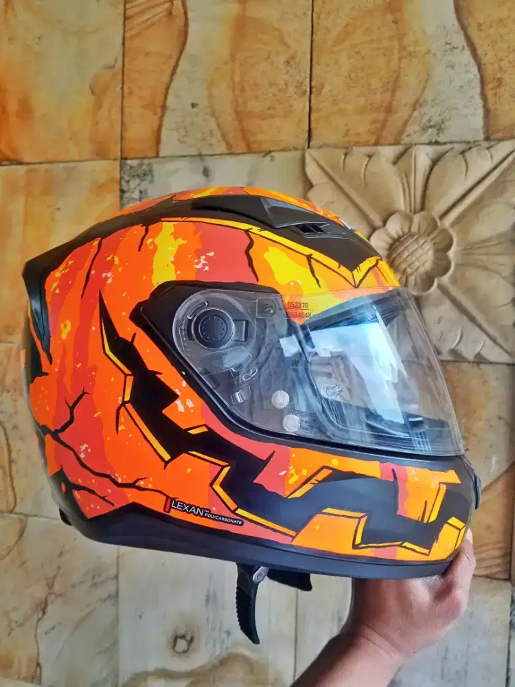 Nolan N605 Motif Limited Rinaldi Pumpkin (HELM SIMPANAN)