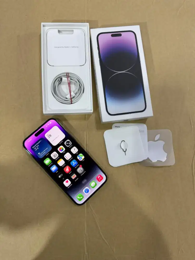 Iphone 14 Pro Max 256GB iBox Fullset Mulus Bekas Pemakaian