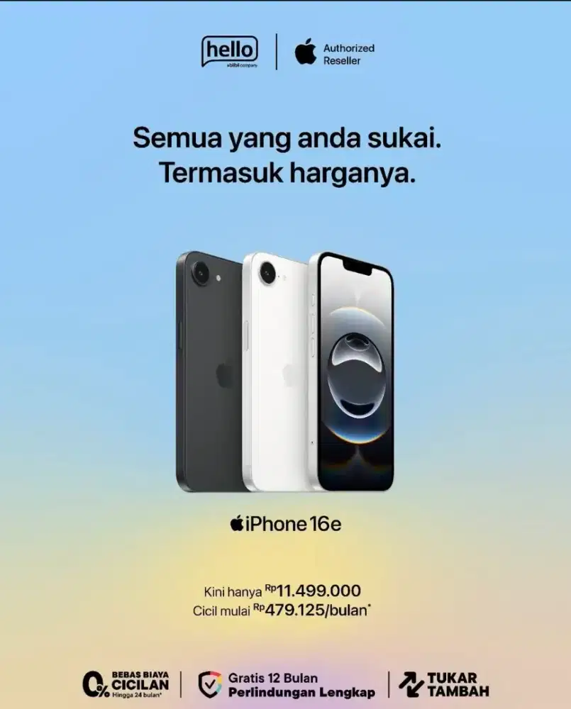 Iphone 16e Garansi Resmi by Blibli