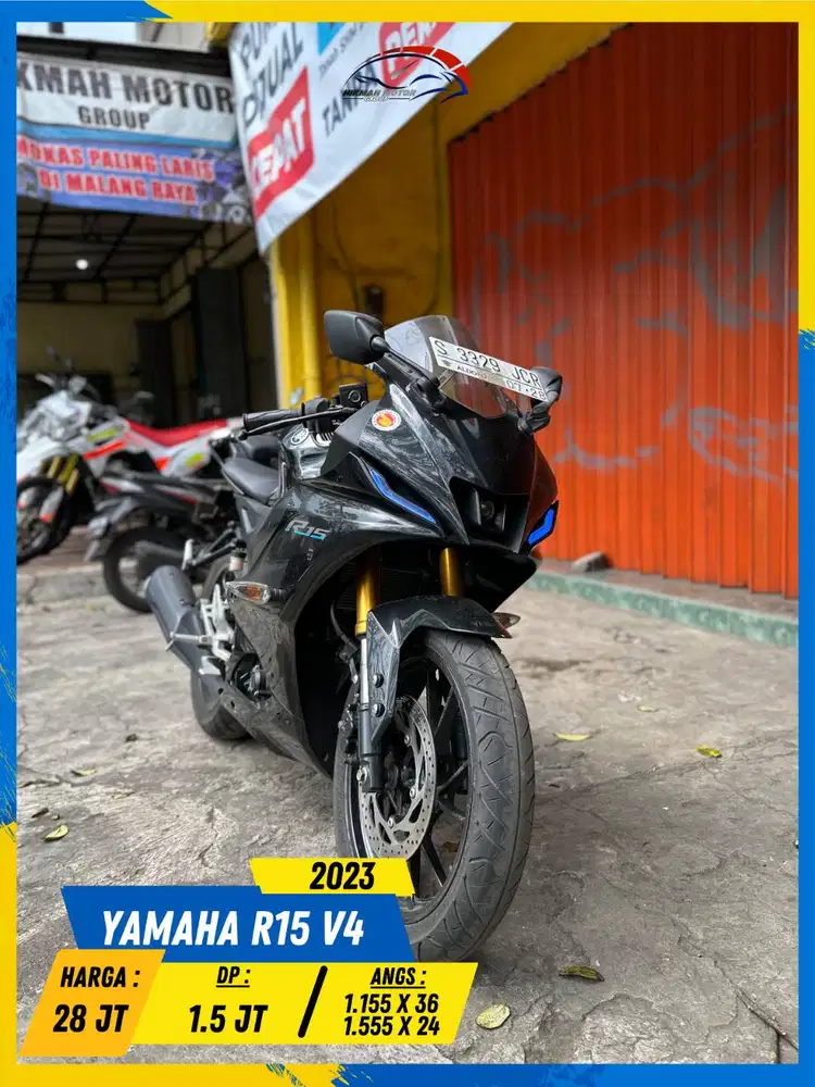 YAMAHA R15 V4 2023 LIKE NEW MASZEHH HIKMAH MOTOR KEPUH