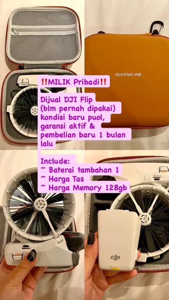 Di Jual Drone DJI FLIP Milik Pribadi