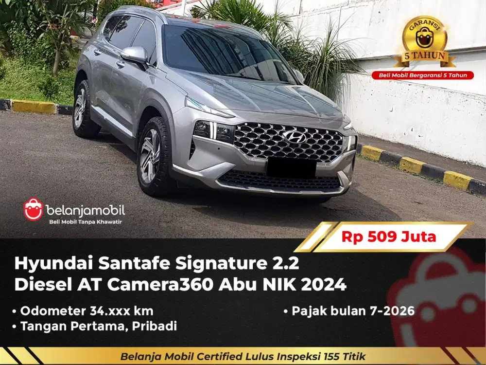 [ GARANSI 5TH ] Hyundai Santafe Santa fe Signature 2.2 AT 2024/2025