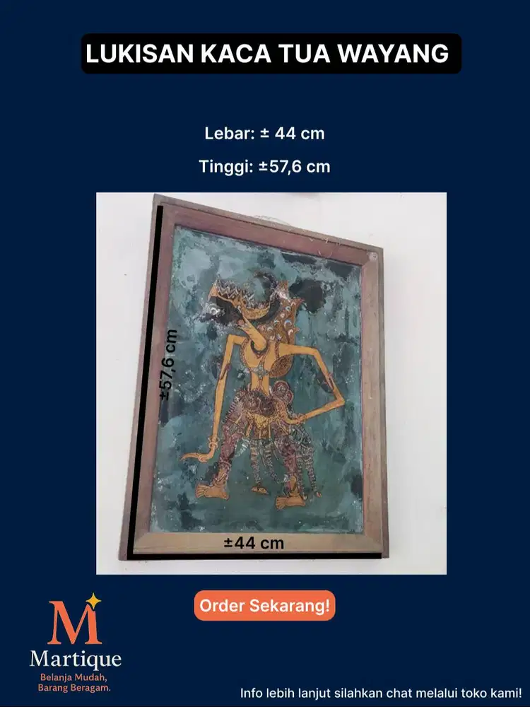 LUKISAN KACA TUA WAYANG