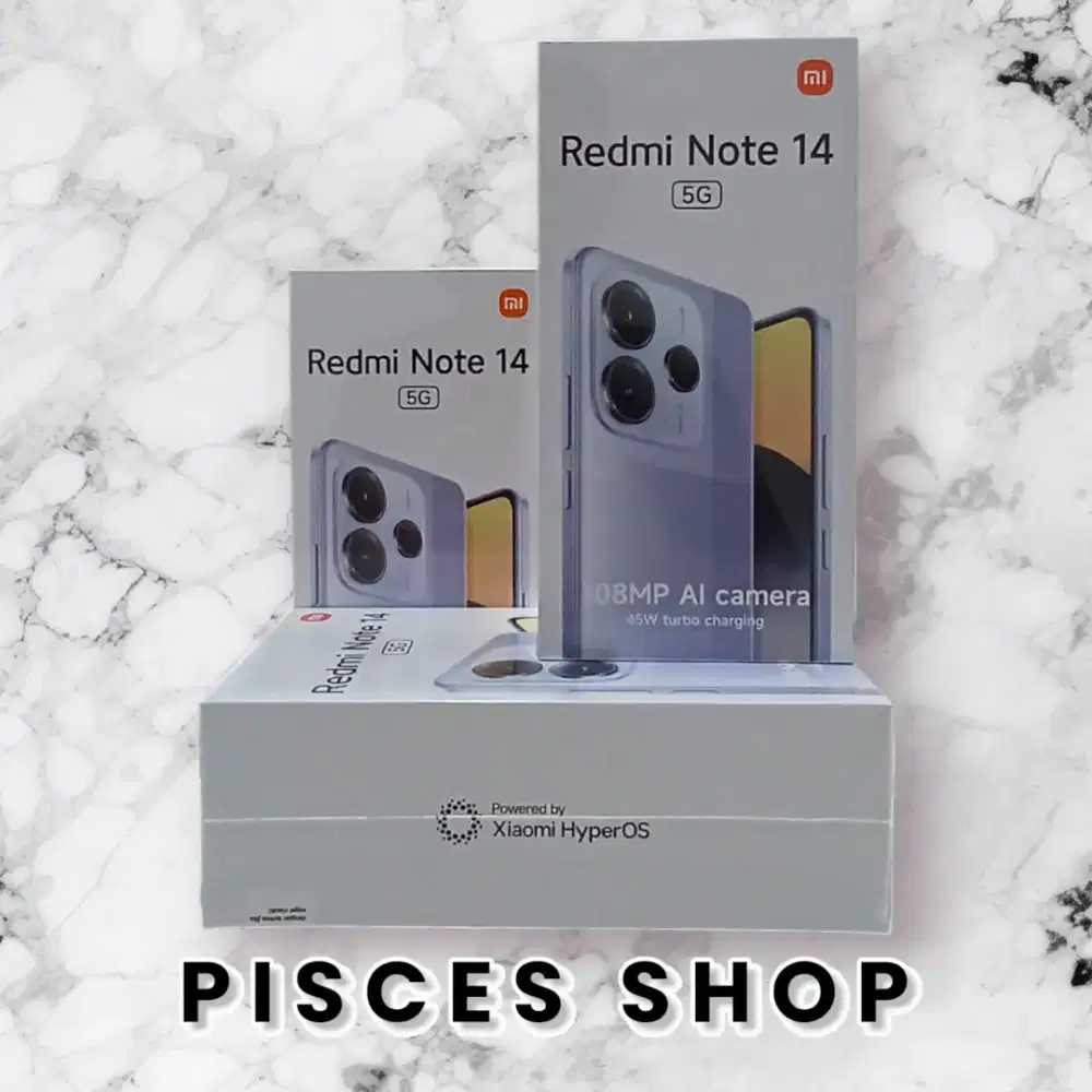 REDMI NOTE 14 5G RAM 8/256 NEW Segel Garansi Resmi 1 Tahun