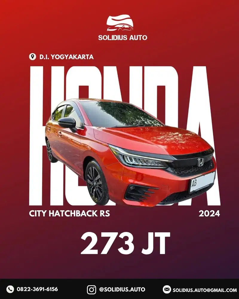 HONDA CITY HATCHBACK RS 1.5 (Like New)