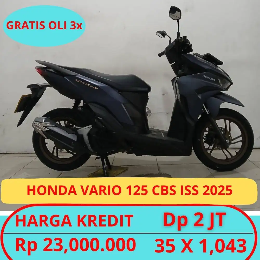 Vario 125 Cbs Iss 2025 Garansi Mesin. Gratis Oli 3x. Gratis Servis