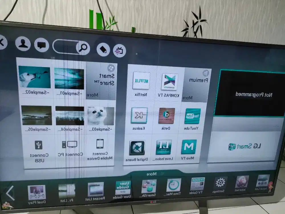 TV LG 55 inchi bekas dan rusak