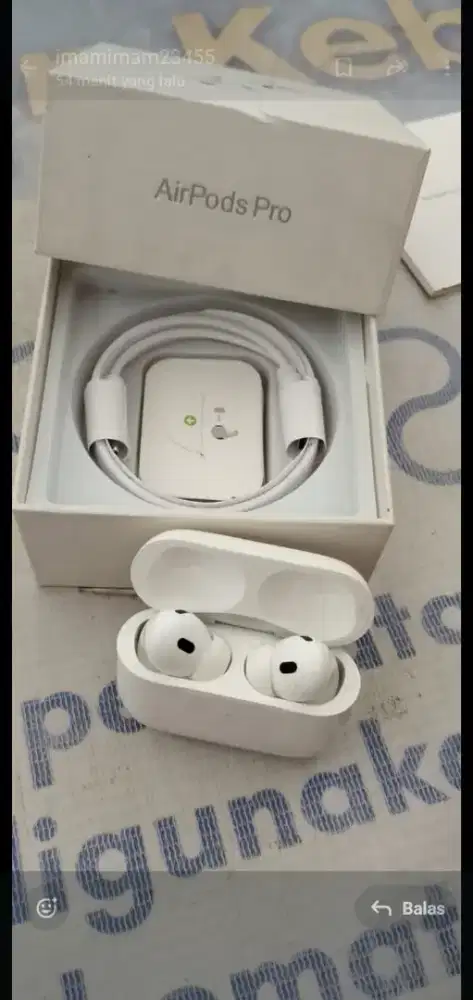 Airpod 2 pro kondisi dijamin masih mulus suara ok batre awet