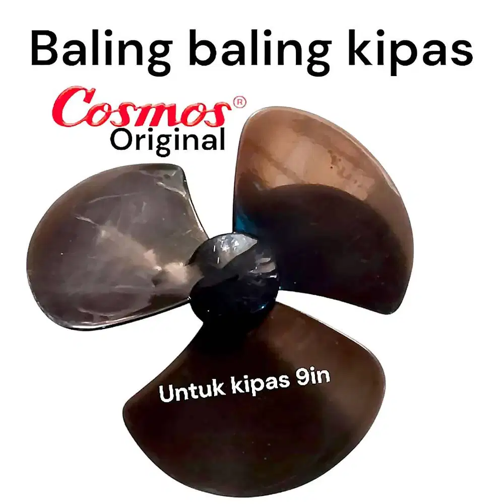 250923A Baling Kipas Angin Cosmos 9 Inch 21cm Hitam Original Fan Blad
