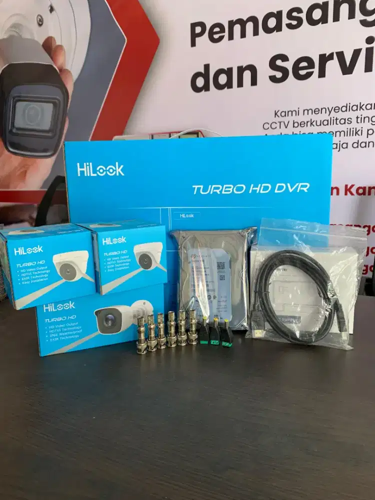 PAKET LENGKAP CCTV HILOOK DAN JASA PASANG