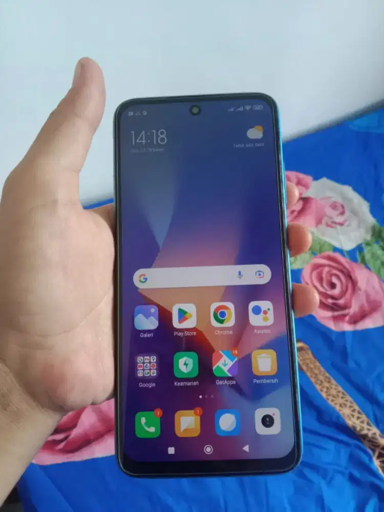Jual hp Xiomi redmi 10 fulset no minus ram 4+1/64