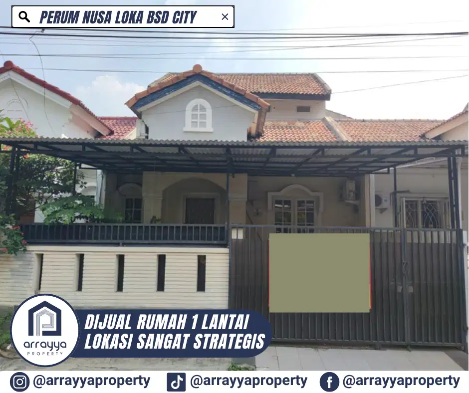 RUMAH SIAP HUNI POSISI FAVORIT DI NUSA LOKA BSD *RNB12*