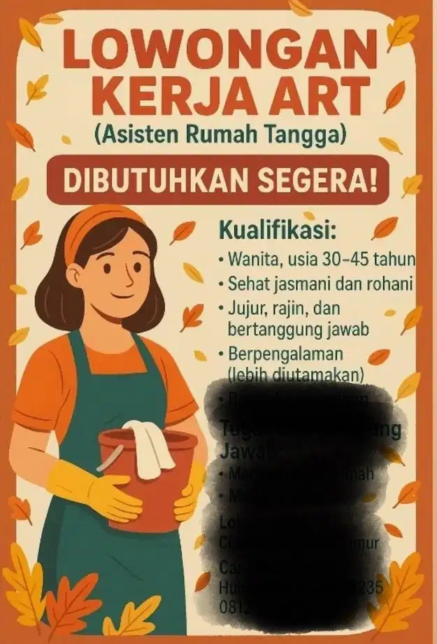 Lowongan Asisten Rumah Tangga