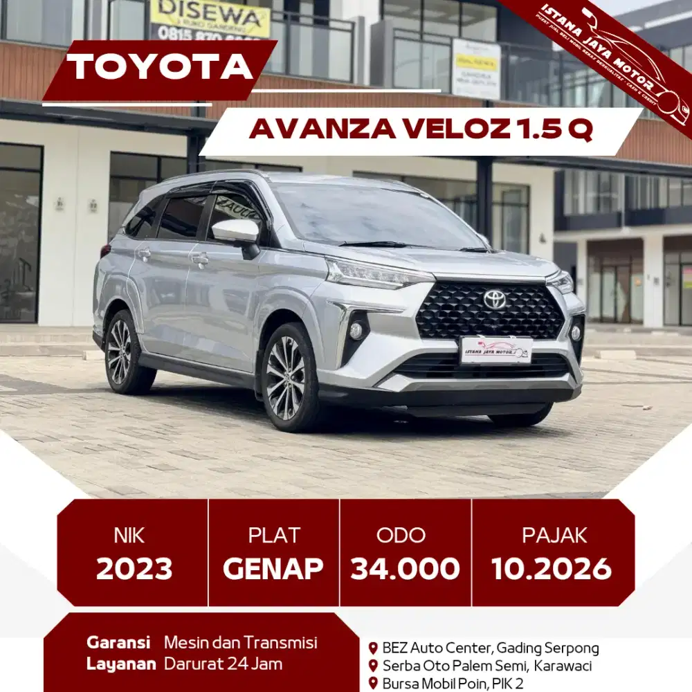 TOYOTA AVANZA VELOZ 1.5 Q 2023