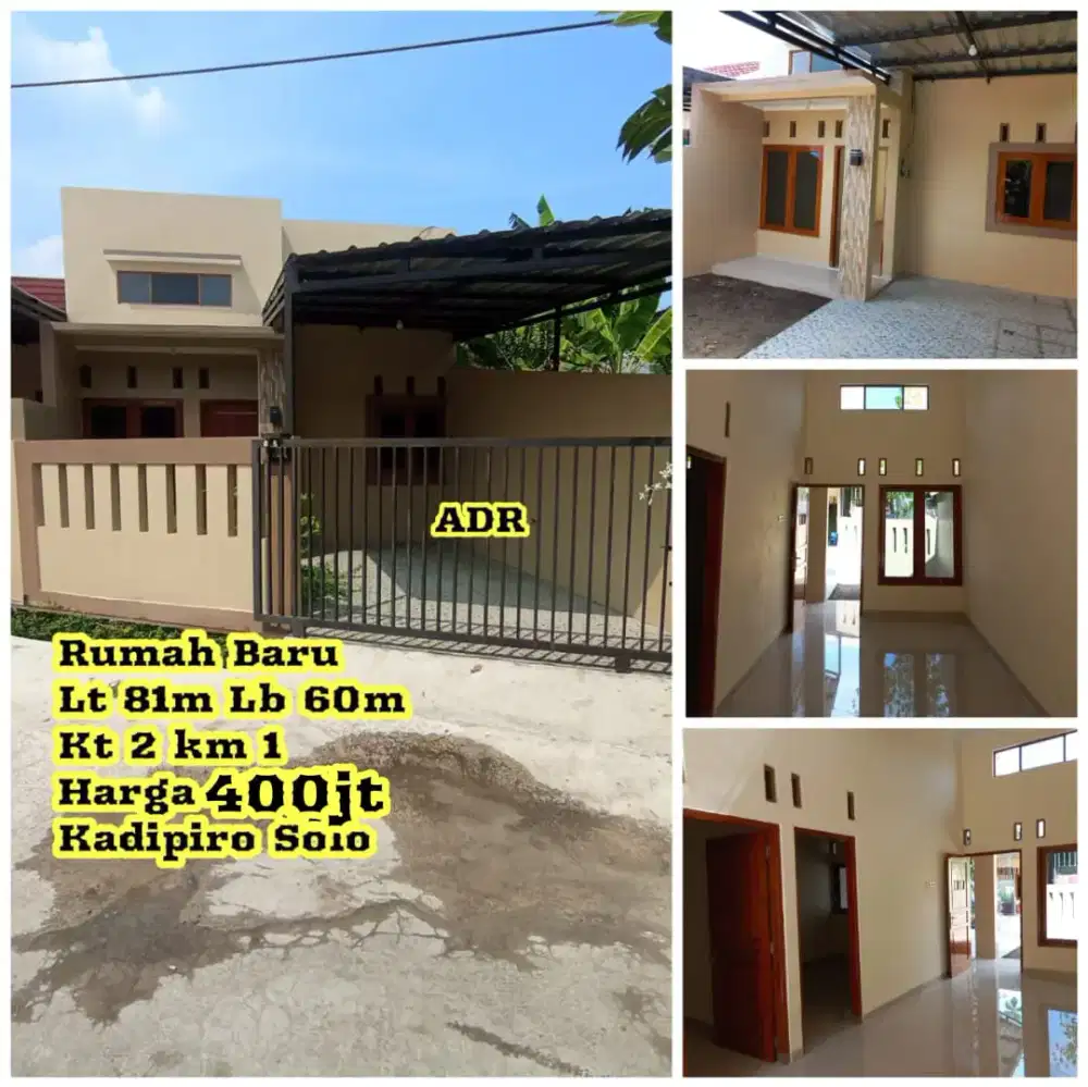 Dijual Rumah Kadipiro Solo