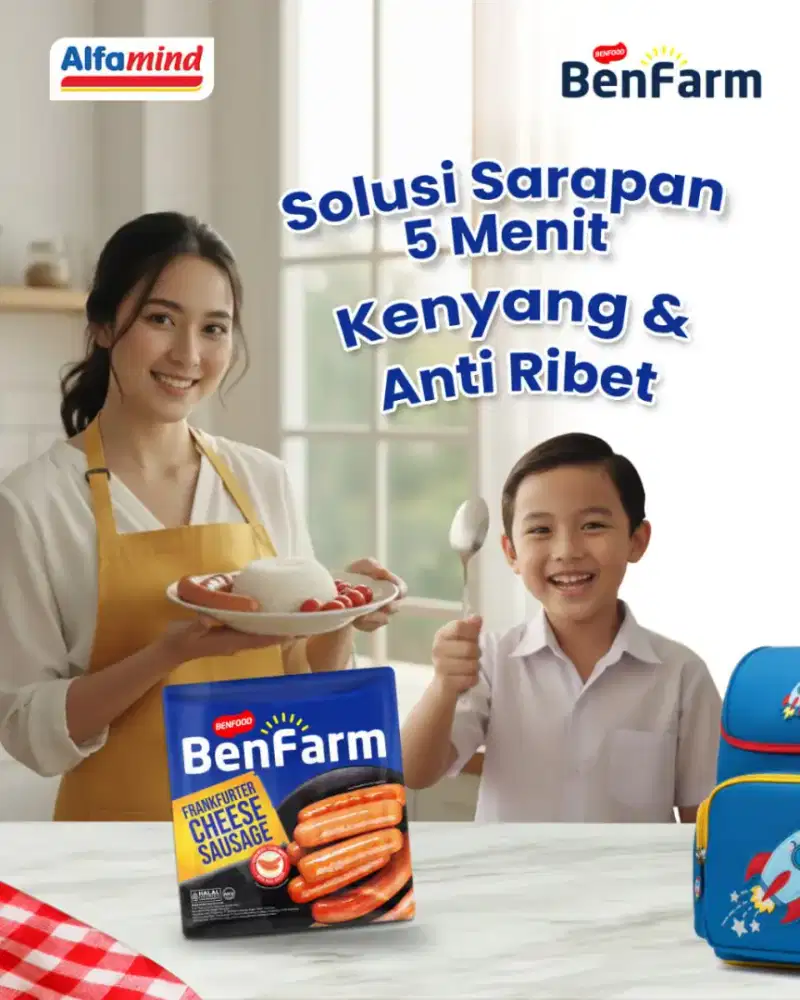 **Benfarm – Sarapan Lezat & Bergizi Si Kecil, Siap dalam 5 Menit!**
