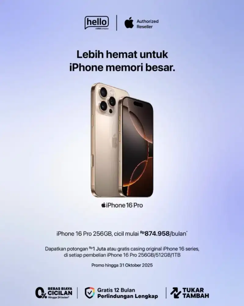 Iphone 16 Pro Garansi Resmi by Blibli