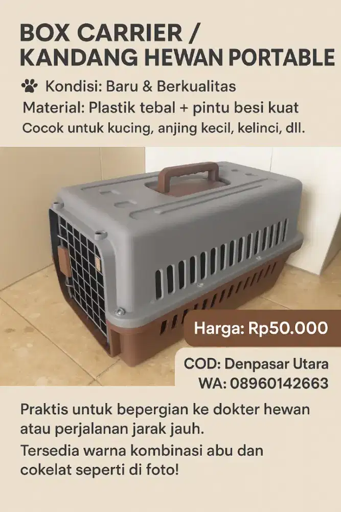 Kontainer Box Besar Kuat Berkualitas Baru Serbaguna Mantap Buat Kucing