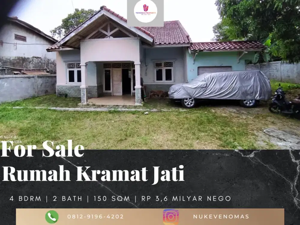 Dijual Rumah Tua di Kramat Jati SHM