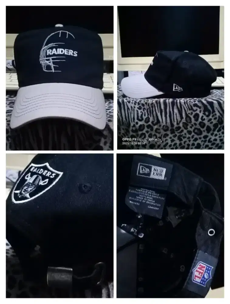 Topi ORIGINAL bordir raiders NEW ERA NFL
