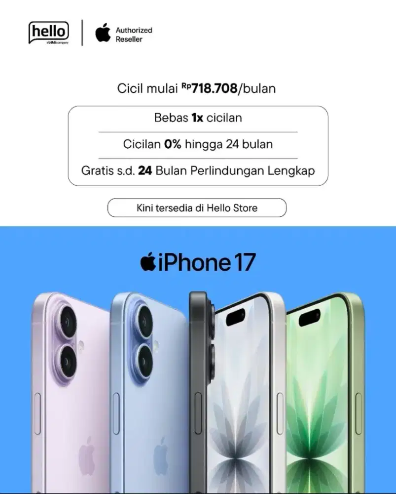 Iphone 17 Garansi Resmi By Blibli