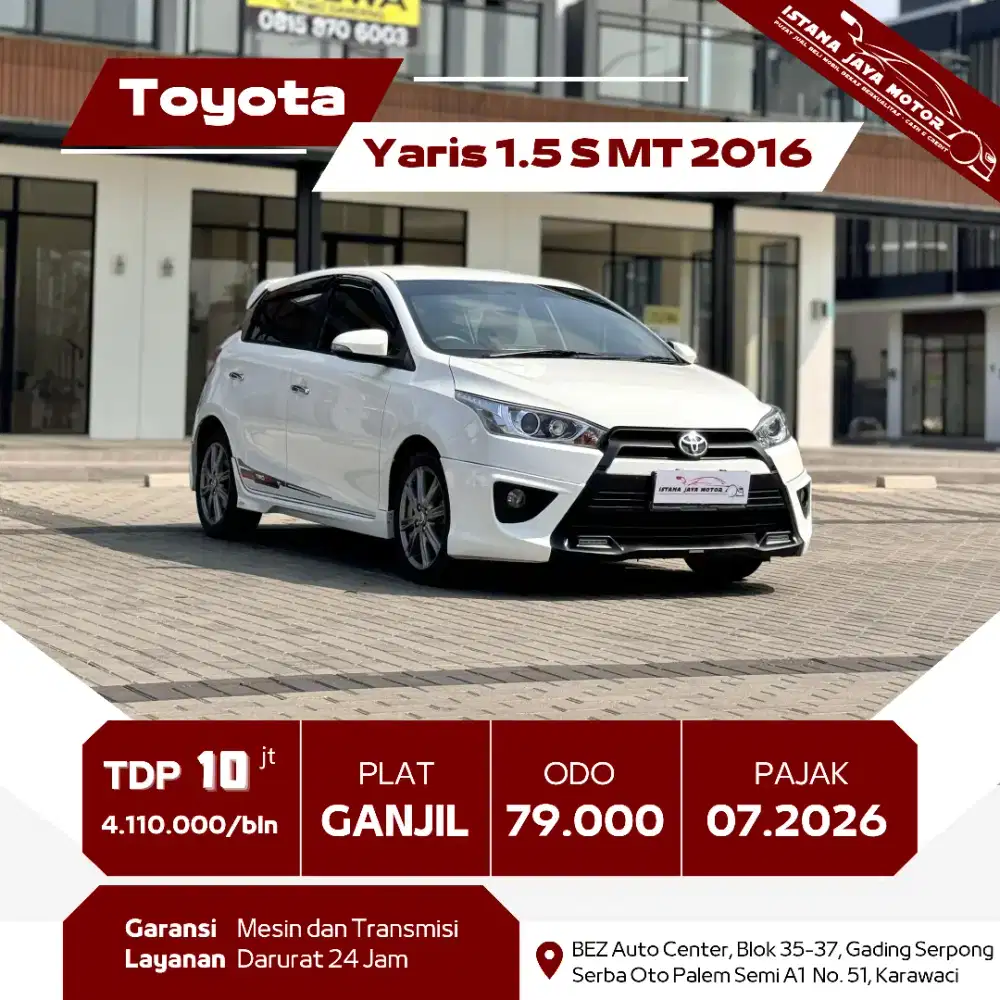 TOYOTA YARIS 1.5 S MT 2016