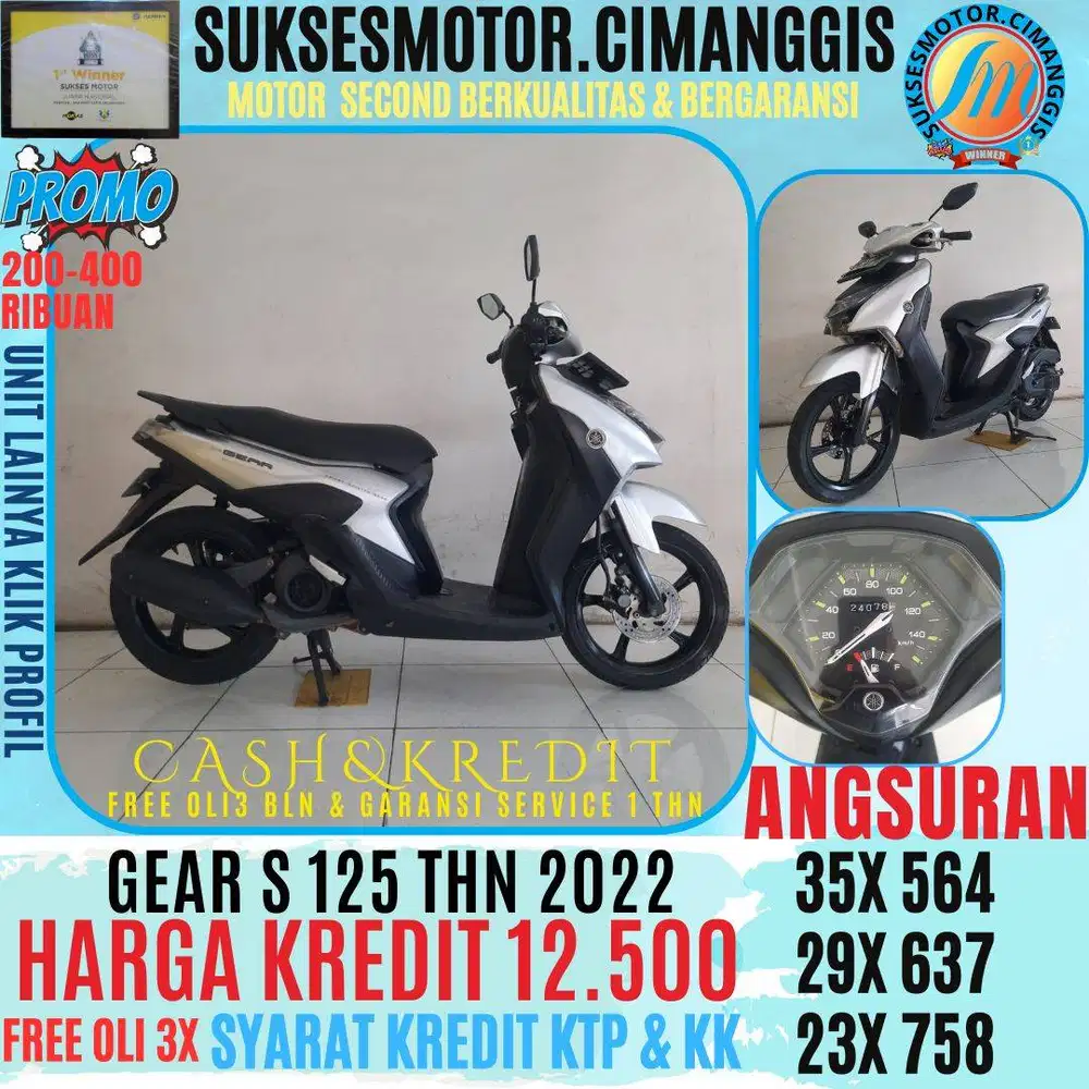 GEAR S 125 CASHBACK UPTO 700 RIBUAN FREE OLI 3 BLN