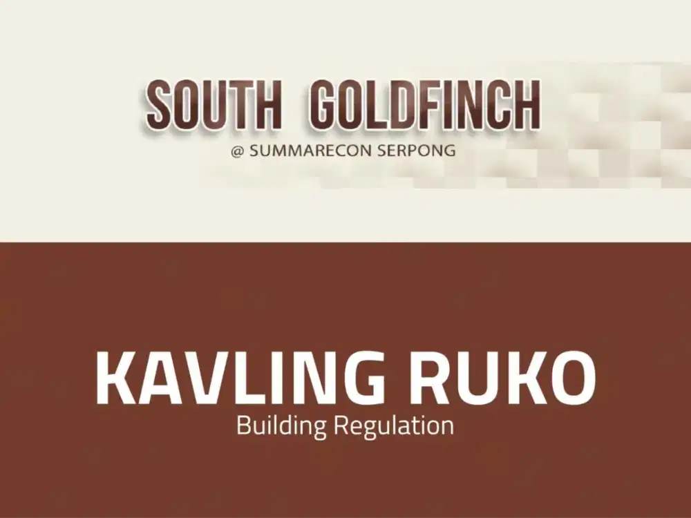 GOLD FINCH Kavling Summarecon Akses terlengkap  Nilai properti tinggi & terus meningkat