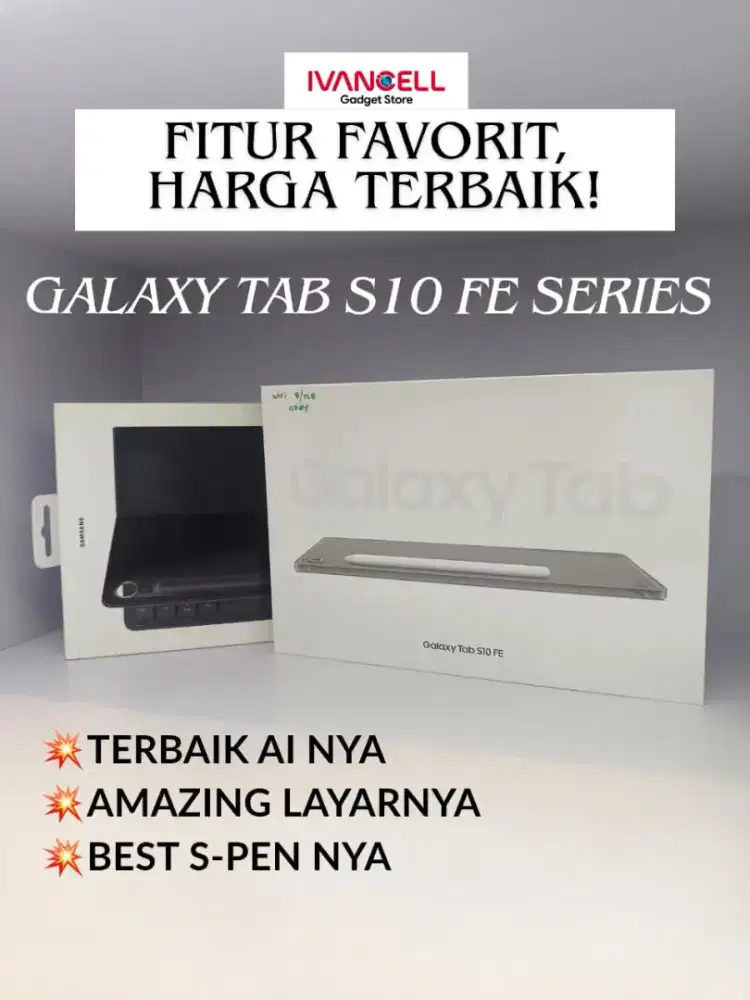 SAMSUNG TAB S10 FE FREE ADAPTOR INCLUDE S PEN HARGA MURAH