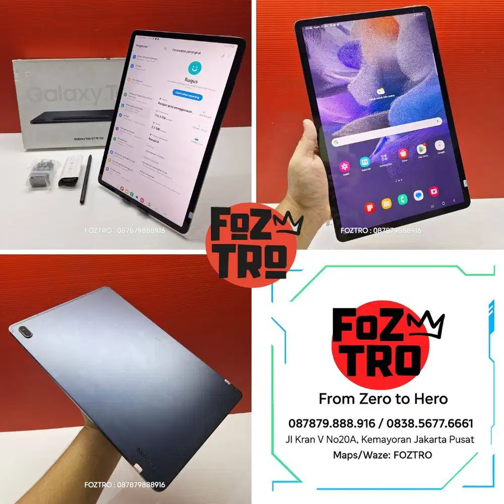 Samsung Galaxy Tab S7 FE 5G 6/128GB Fullset NO MINUS