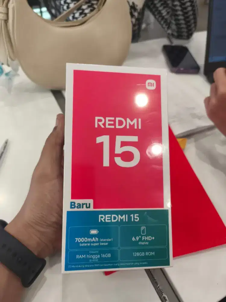 Redmi 15 8/128 nfc baterai 7000 garansi 15bln