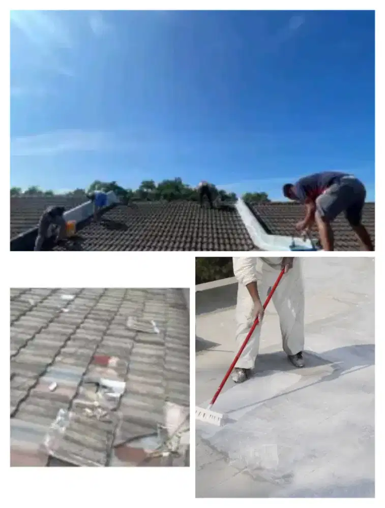 Tukang perbaikan atap bocor dinding dak rembes talang air renovasi DLL