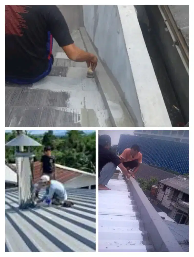 Tukang perbaikan atap bocor dinding dak rembes talang air renovasi DLL