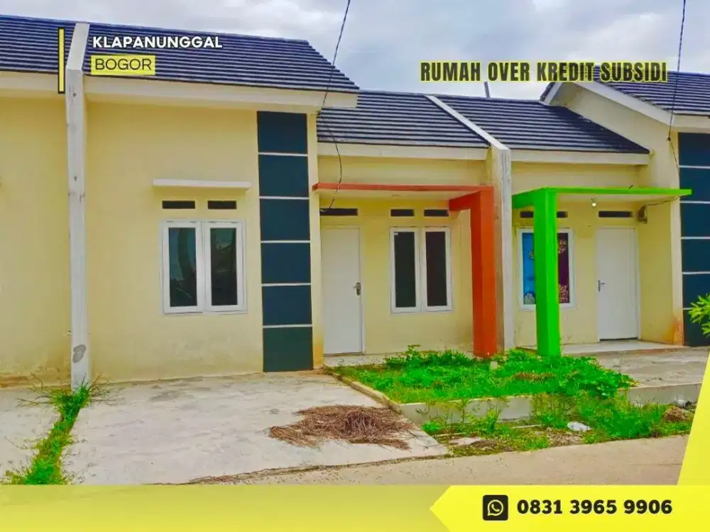 Rumah dijual Take Over 39JT Subsidi dkt Tol di Pesona Kahuripan 1