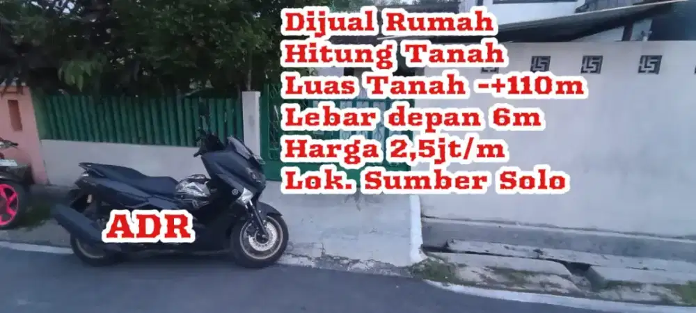 Dijual Rumah Sumber Solo