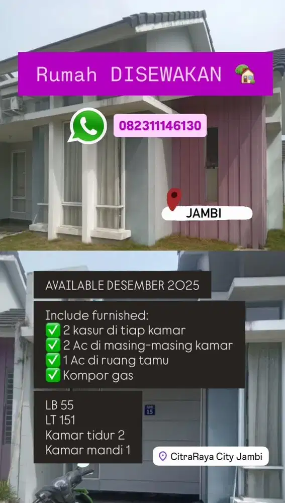 Rumah Disewakan/ Dikontrakkan