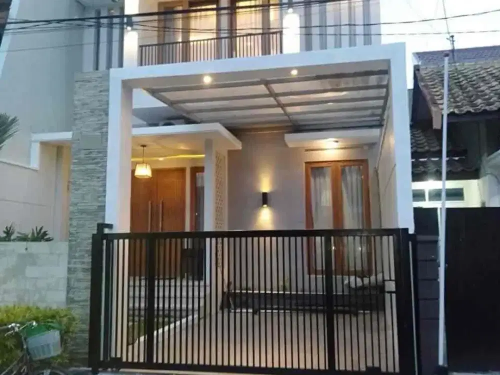 rumah modern minimalis bagus full furnished taman sulfat blimbing malang