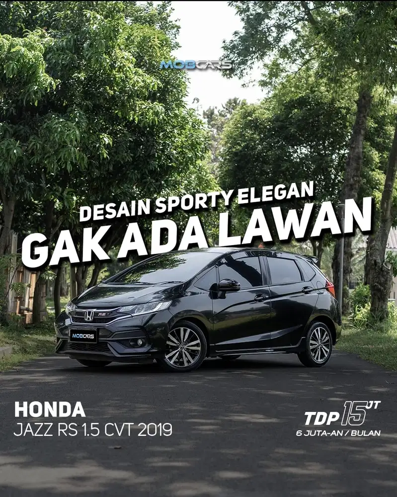 Free Garansi Mesin & Transmisi 1Th Jazz RS 1.5 Cvt Matic 2019 Hitam