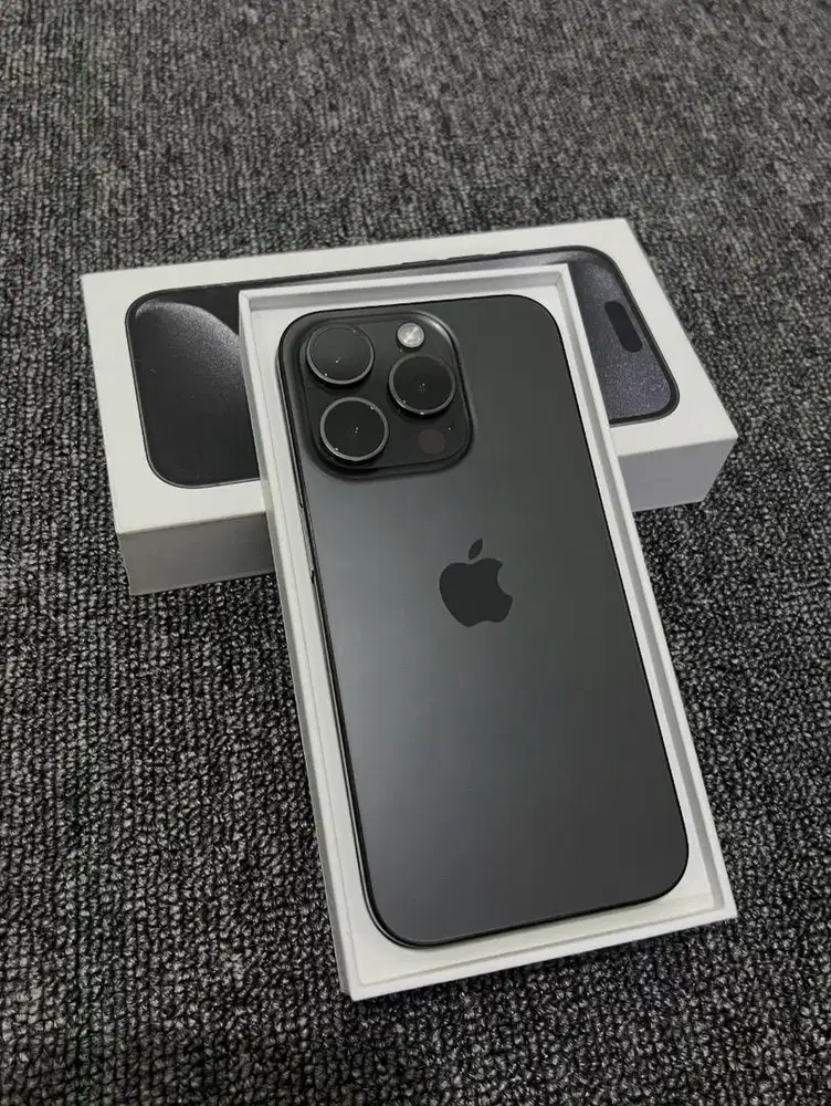 Iphone 15 pro 256gb iBox black fullset original bisa tt