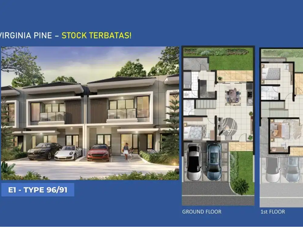 Rumah Baru 2 Carport Dibantu KPR 15 Mnt ke AEON MALL Sentul City J-30490