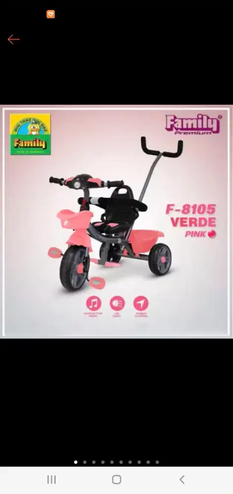 Sepeda anak family  roda 3