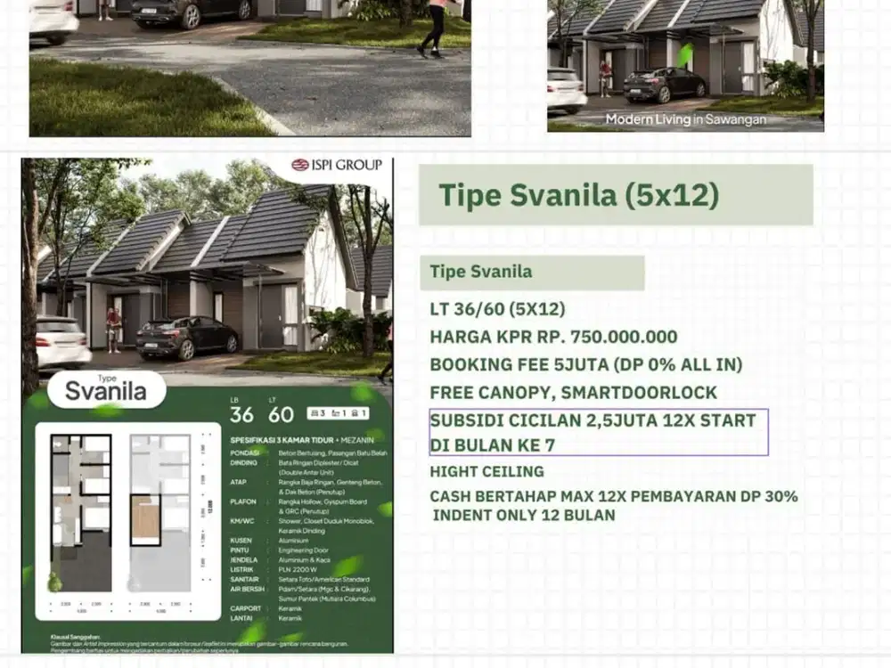 Rumah Strategis dekat The Park Sawangan Ada Mezanin Siap KPR J-30629