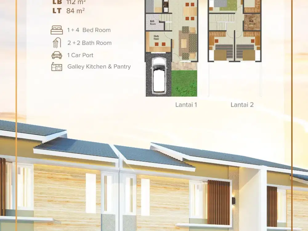 Rumah Cluster Siap Huni Dekat Cibubur Plaza 5 KT Dibantu KPR J-29176
